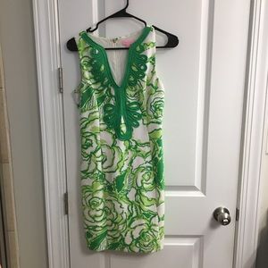 Lilly Pulitzer Green & White Print dress